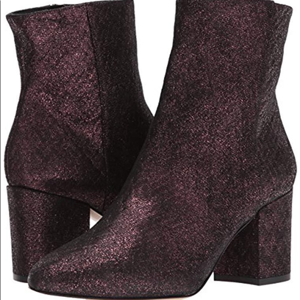 Lk Bennett Jourdan Loganberry Metallic Ankle Boot